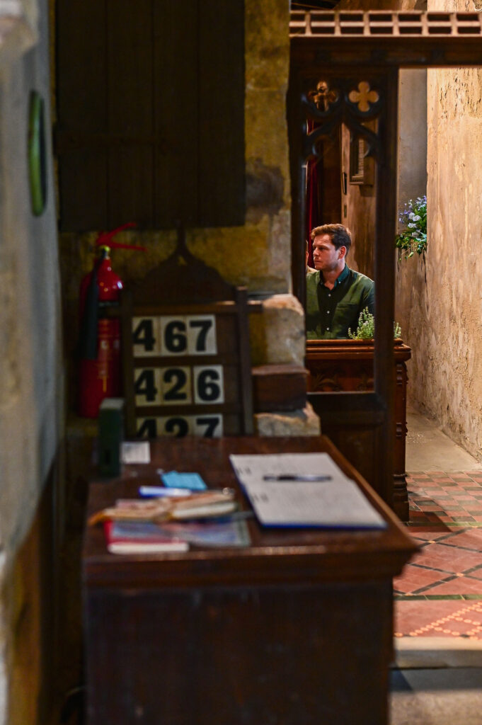 Photograph of Interior of church at Market Harborough Wedding